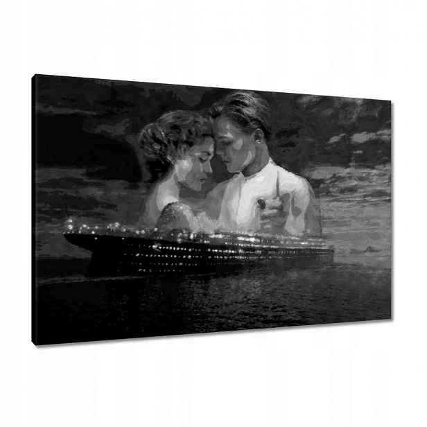 Obrazy 90x60 Titanic Černobílé
