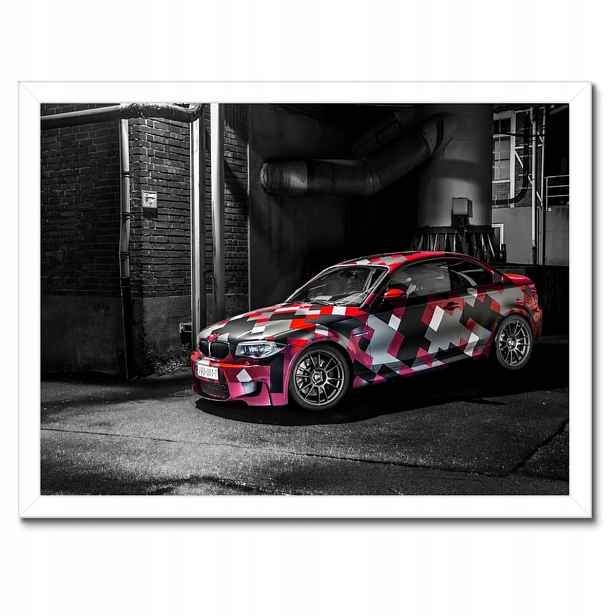 Plakáty v rámu 40x30 Červené Bmw