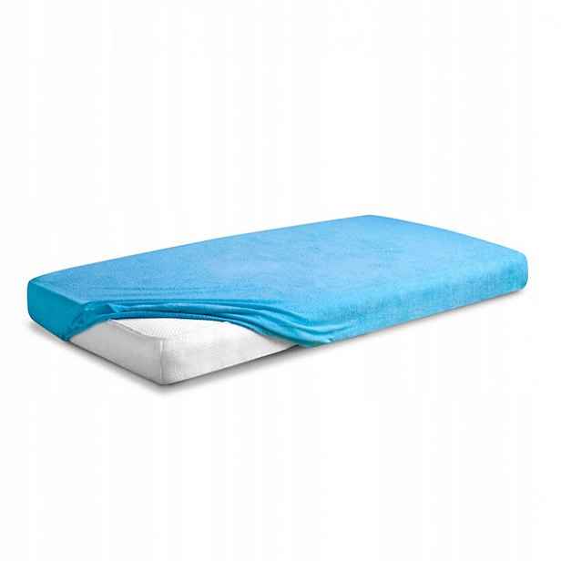 Froté prostěradlo s gumou 200x220 Premium Matex, tyrkysová barva