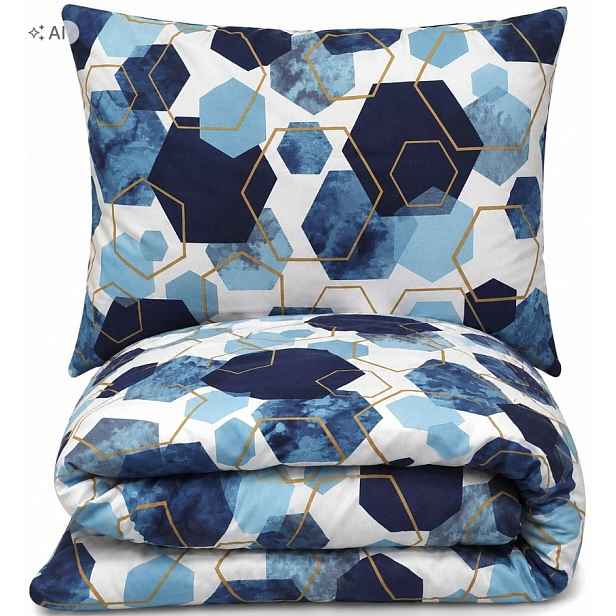 Povlečení 200x220 100% Bavlna Sada 3 kusů 2x70x80 na zip Polsko W226