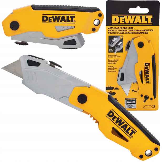 Skládací nůž s trapézovou čepelí DeWALT