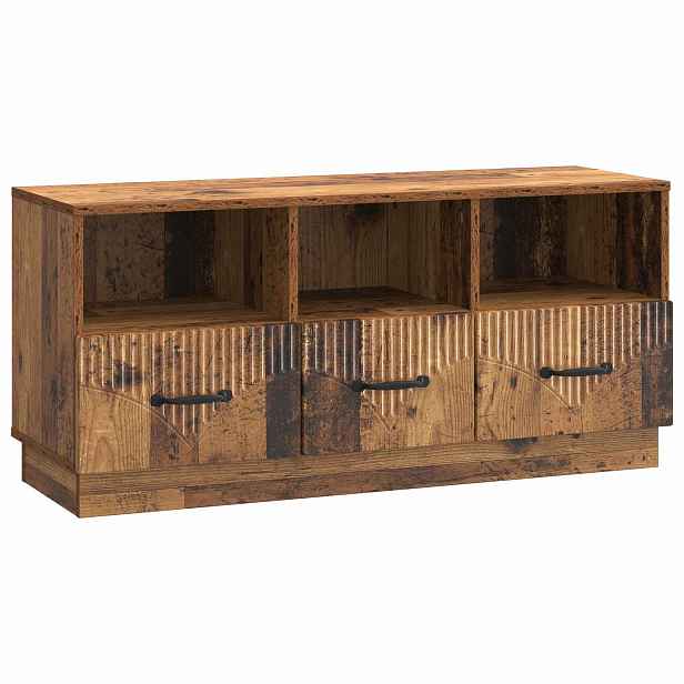 vidaXL Televizní skříň Staré dřevo 102 x 34,5 x 47 cm Kompozitní dřevo