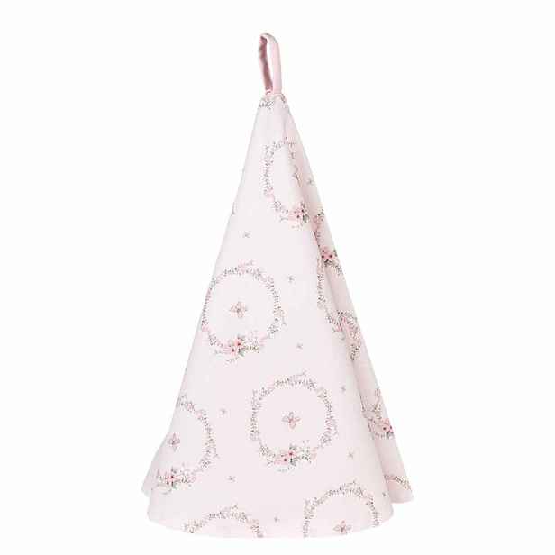Bavlněná kulatá utěrka s květy Floral Easter Bunny - Ø 80 cm Clayre & Eef