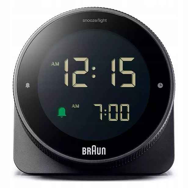 Budík Braun BC24 crescendo Alarm podsvícení na nočním stolku