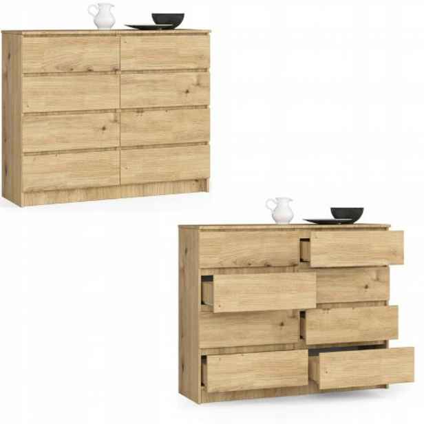 Komoda skříňka K120 8 zásuvek artisan Akd