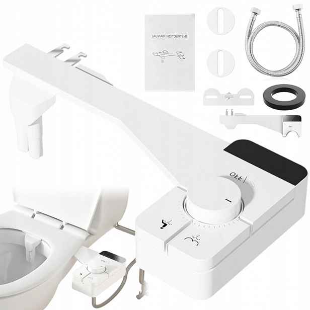 Bidetová Samočistící Toaletní Podložka Smart Wc Bílá
