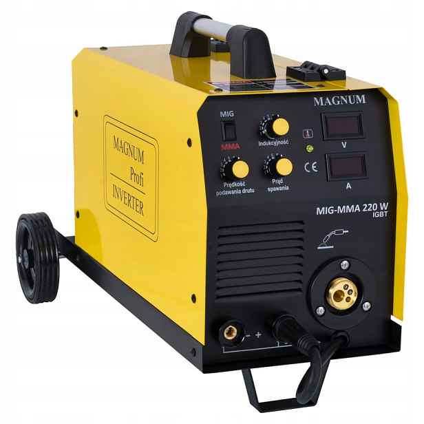 Invertorová Svářečka Mig/mag Magnum Mig 200W Mma 180A 230V S Podvozkem