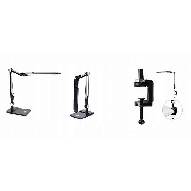 Stolní Lampa 9W Dotyková Led Stolní Lampa Nastavitelná Černá