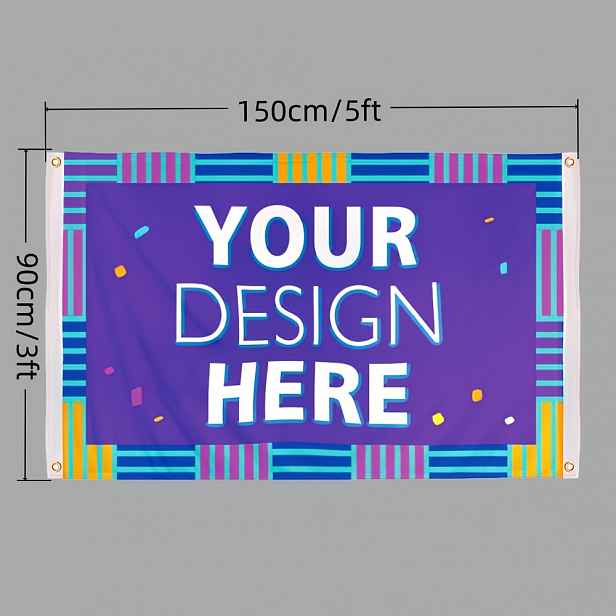 TEMU 1 ks Vlastní vlajka 3x5 stop, Personalizovaný banner s vaším /textem, Živý červeno-bílý design, UV-odolný, Odolná polyesterová tkanina, Dekorace