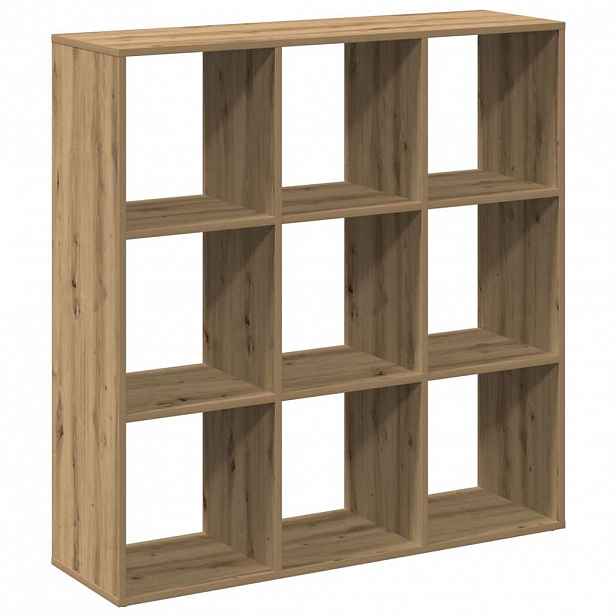 vidaXL Knihovna/dělící stěna dub artisan 102x29x103,5 cm kompozit