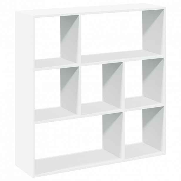 vidaXL Knihovna/dělící stěna bílá 102x29x103,5 cm kompozitní dřevo
