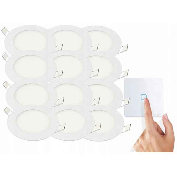 Sada Halogenové stropní lampy 3W 12x Vypínač
