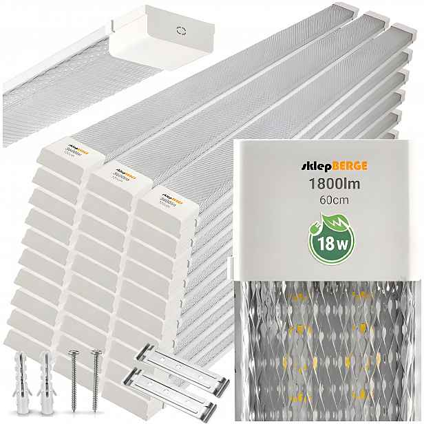 Svítidla Panely Led lampy do garáže Dílna 60 cm 18 W 1800 lm 4000 K Výkonná x30