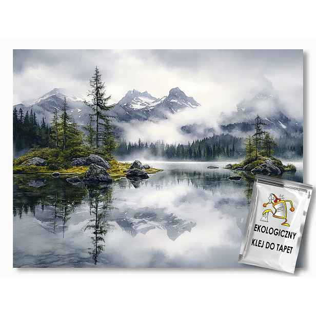 Fototapeta Flizelina Krajina Hory Les Jezero Fiorda Mlha 368x254 130g