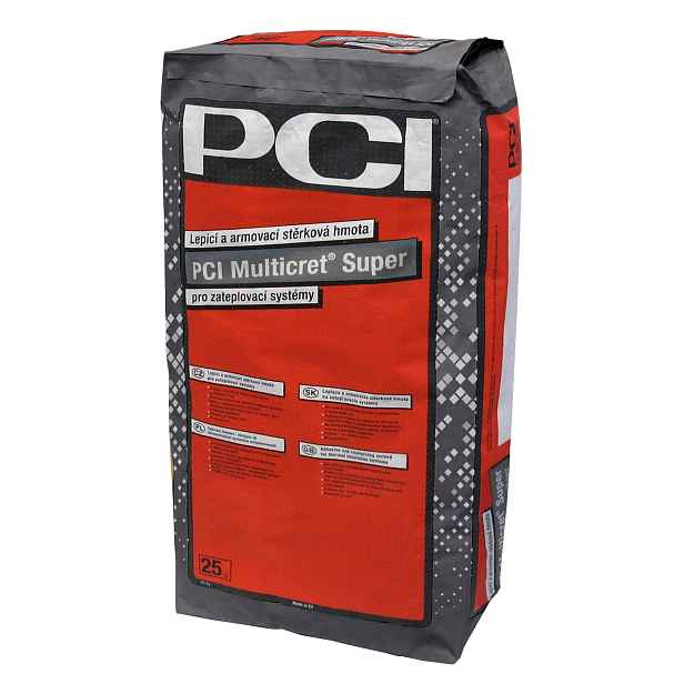 Hmota lepicí a stěrková PCI Multicret Super 25 kg