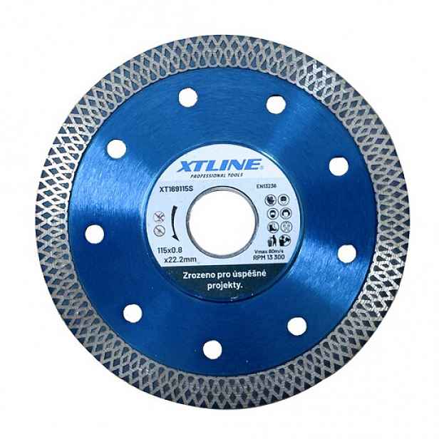 Kotouč XTLINE diamantový turbo SLIM CUT 115x1,2x10x22,2 mm XT169115S