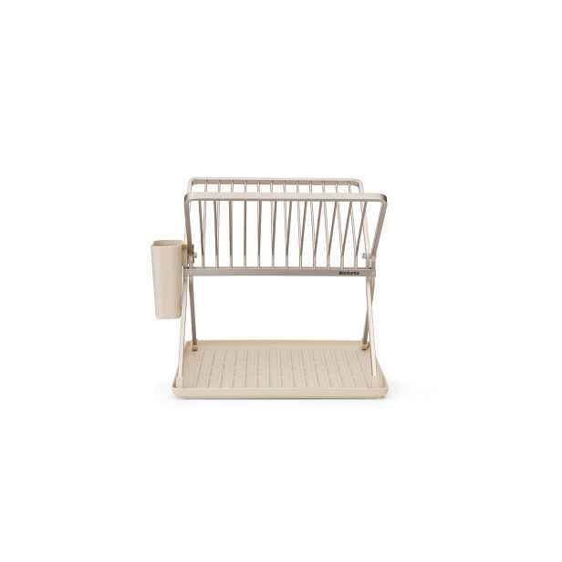 Béžový kovový dvoupatrový odkapávač 37x33 cm – Brabantia