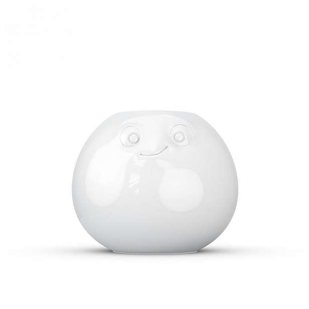 Bílá pobavená váza z porcelánu 58products