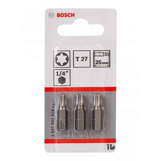 Bosch - Sada bitů T27, délka 25 mm, 3 ks 2607001619