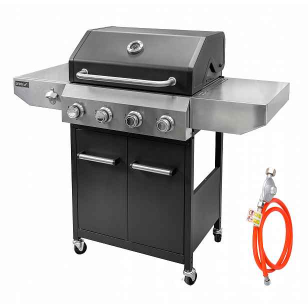 Dedra NG0900 Plynový gril Batory 4 Hořáky 12 kW Litinový Lpg rošt