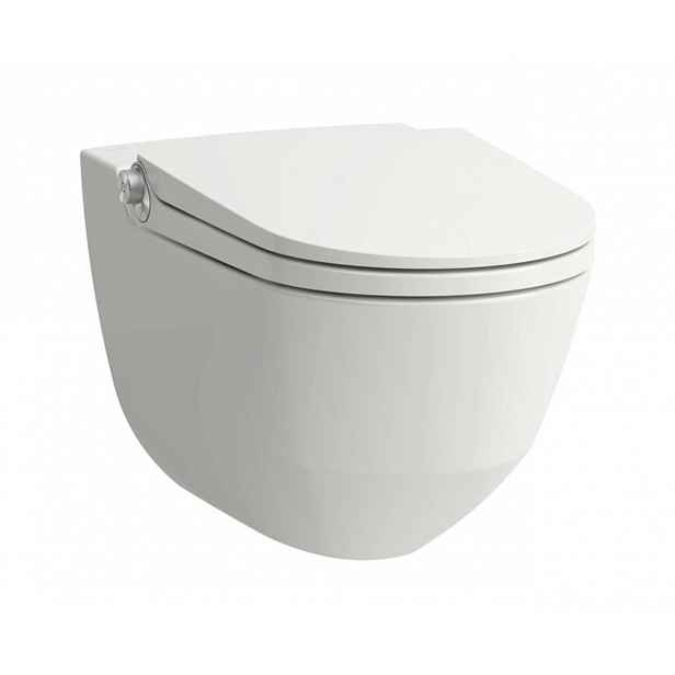 Laufen Cleanet Riva - Elektronický bidet s keramikou, závěsný, Rimless, SoftClose, LCC Active, bílá H820691A000001