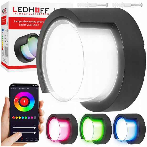 Led fasádní zahradní lampa Bílá 3000-6500K Smart Rgb 16 Barva