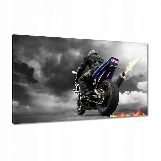 Obrazy 120x70 Modrý závodník Motor