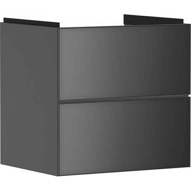 Skříňka pod umyvadlo bez umyvadla Hansgrohe Xevolos E 58x57,5x47,5 cm břidlicová matná šedá mat 54177770
