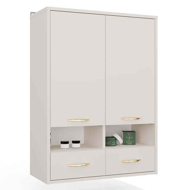 TP Living Horní závěsná koupelnová skříňka Nina W2D2P2S 66 cm kašmírová
