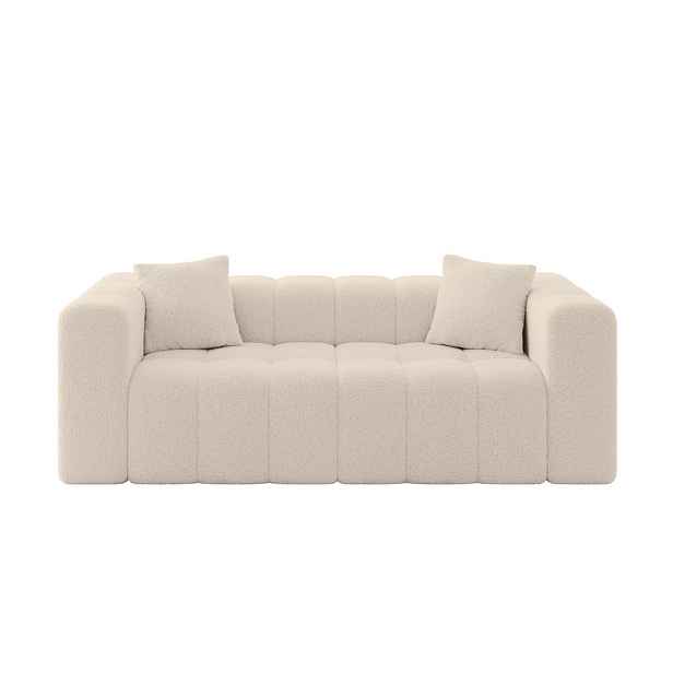ALTDECOR POHOVKA 2-MÍSTNÁ DONY-2 232x90x71 cm Tmavě béžová Buklé