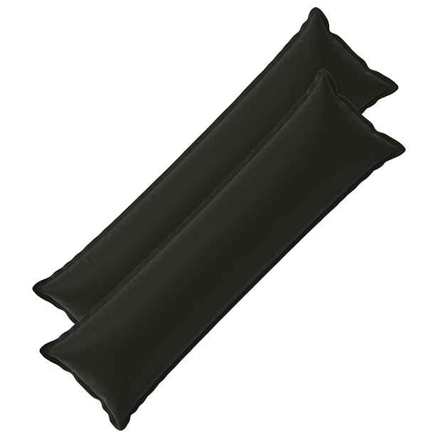 vidaXL Polštář s polštářem HOUTEN 2 ks Černá Polyester