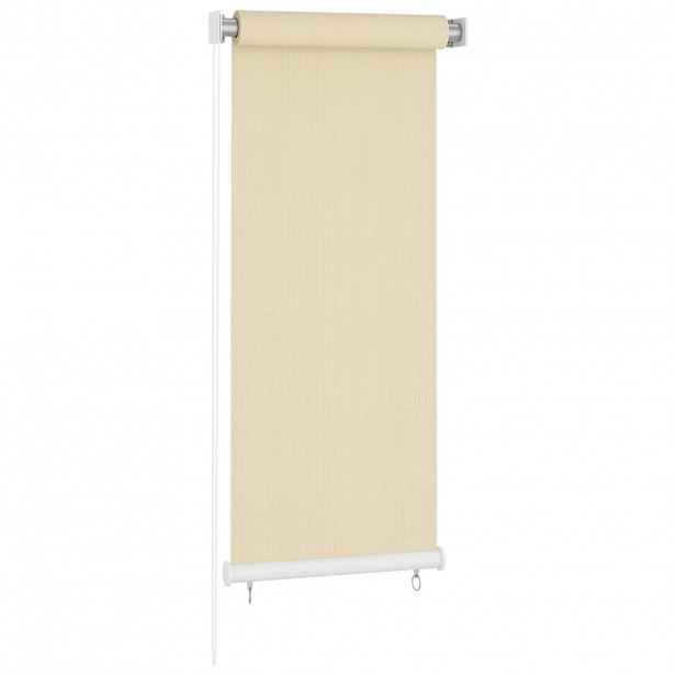 vidaXL Venkovní roleta krémová 60 x 140 cm HDPE