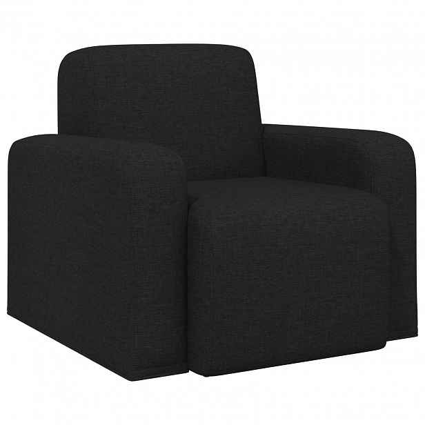 vidaXL křeslo Černá Textil