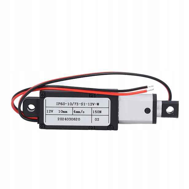 Mini Lineární Elektrický Pohon 10mm 4mm/s Skok 150N DC 12V