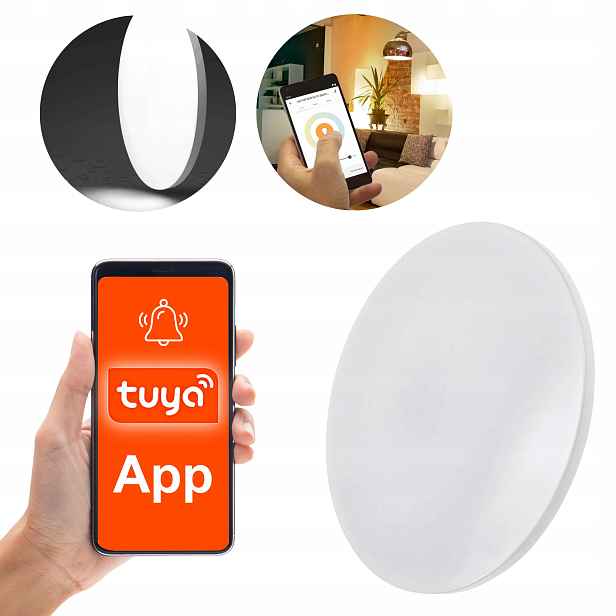 Stropní Svítidlo Led Rgb Stropní Svítidlo 25W Změna Barev Dálkový Ovladač Tuya WiFi Unitech