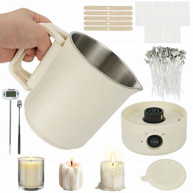 Zařízení Na Tavení Vosku Ohřívač Vosku 800 ML 600 W Pro Svíčky Diy 220 V