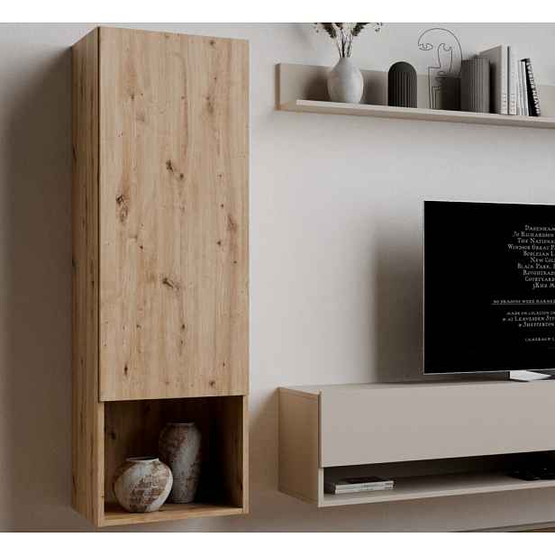 Nástěnná skříňka Asko Living, 40 cm, dub artisan