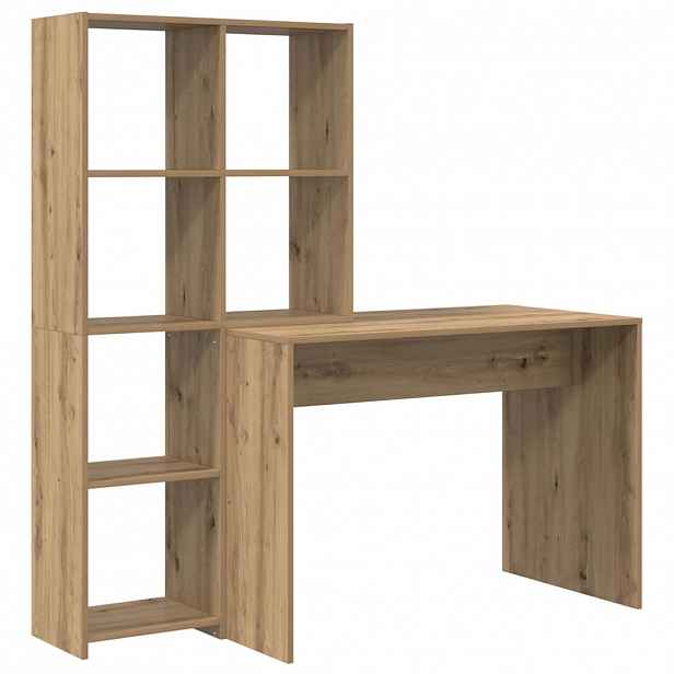 vidaXL Stůl Artisanový dub 138,5 x 55 x 143 cm Kompozitní dřevo