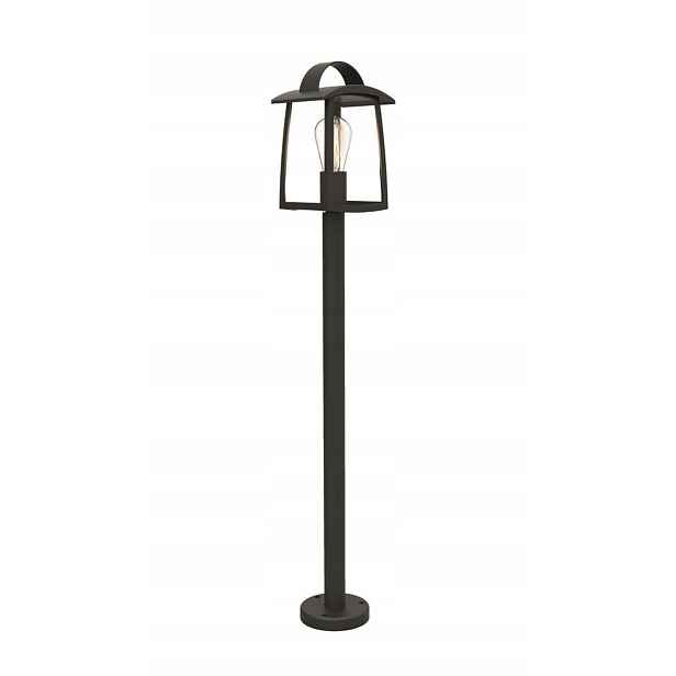 Lutec Kelsey Zahradní lampa Sloupek Černá IP44 Hliník