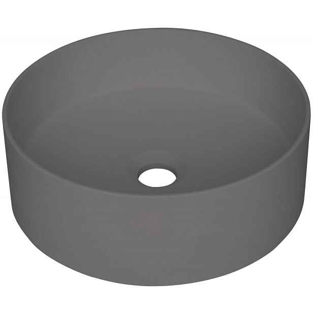 Silia antracit metalíza Granitové umyvadlo na desku (CQS_TU4S) /po/