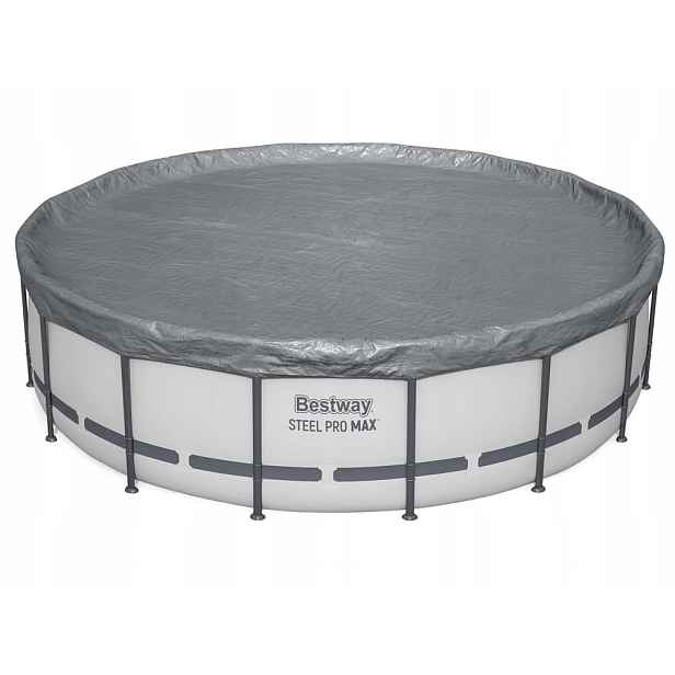 Bestway 58952 Kulatá Premium Plachta Na Bazén Krycí Plachta Na Bazén Rámový 488cm