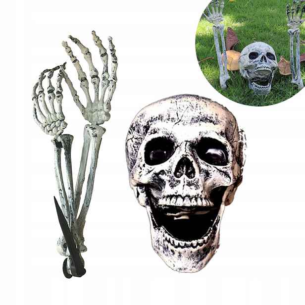 Dekorace Zakopaný kostlivec Halloween hororu