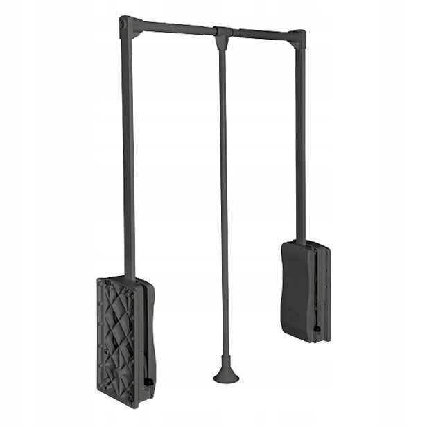 Pantograf Strong 89-122 cm Černá Matná šatní tyč