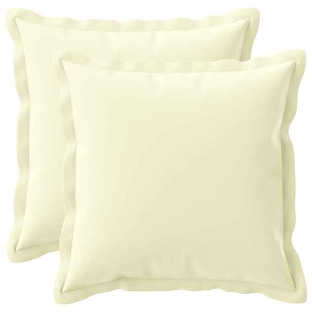 vidaXL Polštář s polštářem HOUTEN 2 ks Krémová Polyester