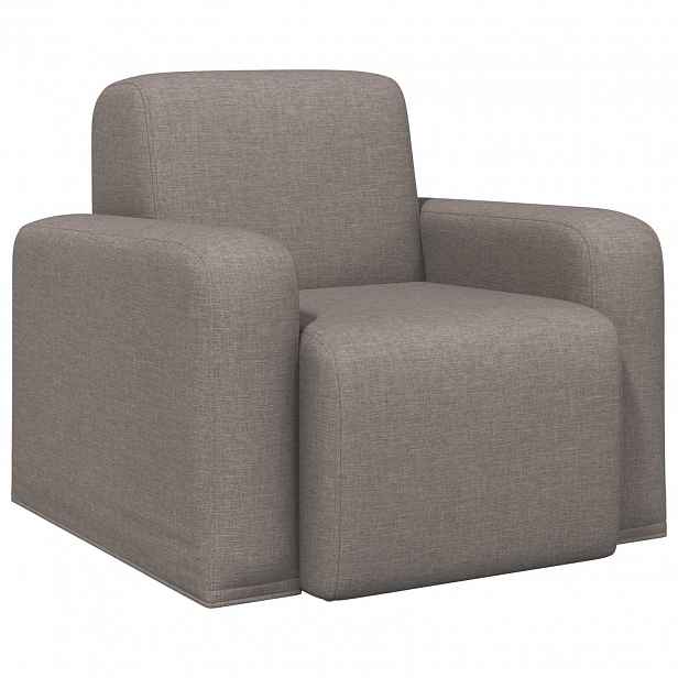 vidaXL křeslo Taupe Textil