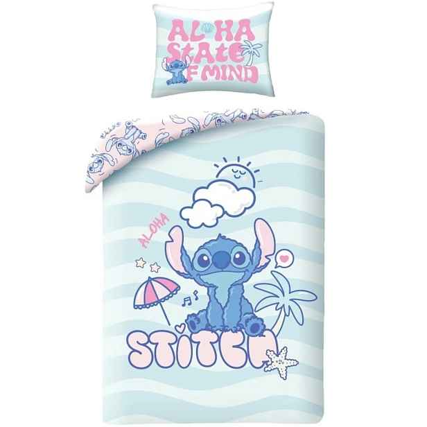 Bavlněné ložní povlečení Stitch Život v pohodě