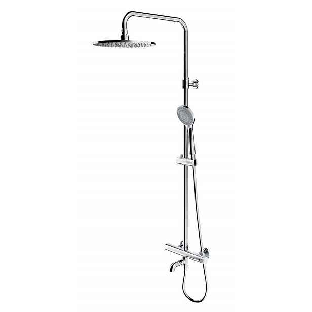 OMNIRES Y - Sprchový set s vanovým termostatem, průměr 25 cm, 5 proudů, chrom Y1234ALCR