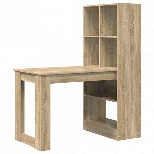 vidaXL Stůl Sonoma dub Kompozitní dřevo 122 x 67 x 145 cm