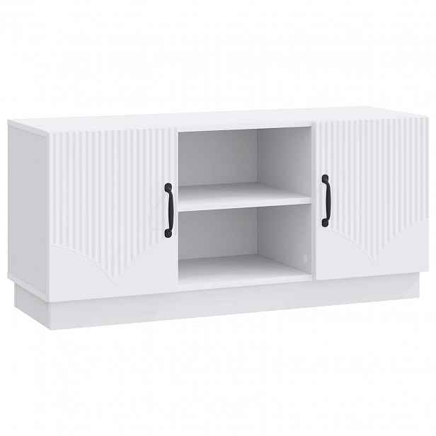 vidaXL Televizní skříň Bílá 102 x 34,5 x 47 cm Kompozitní dřevo