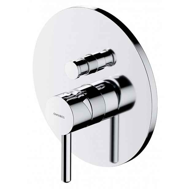 OMNIRES Y - Baterie pod omítku, pro 2 spotřebiče, s tělesem, chrom Y1235CR